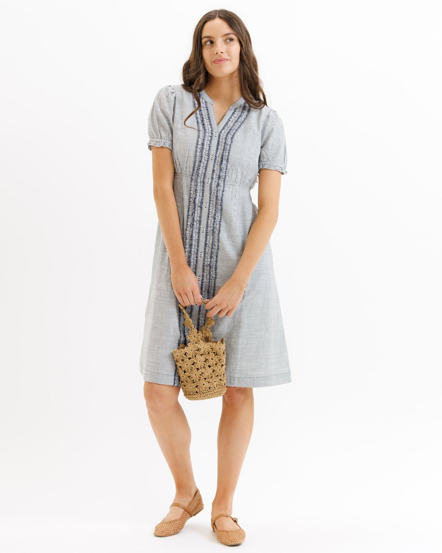 Tuxedo Ruffle Dress