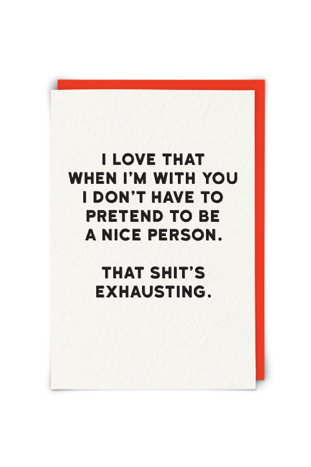 Exhausting Greeting Card
