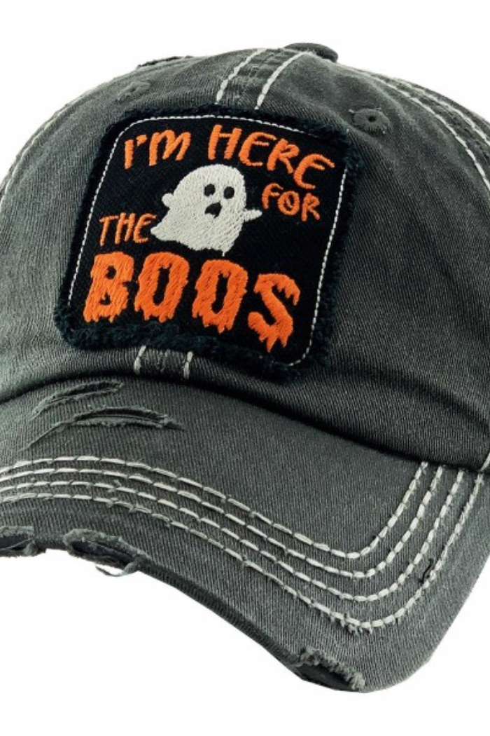 Halloween Boos Black Baseball Hat