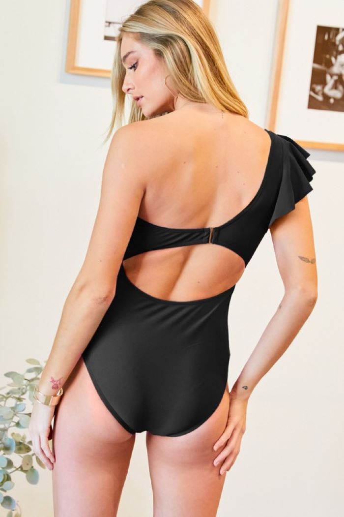 Sassy Sunset One Shoulder Swimsuit