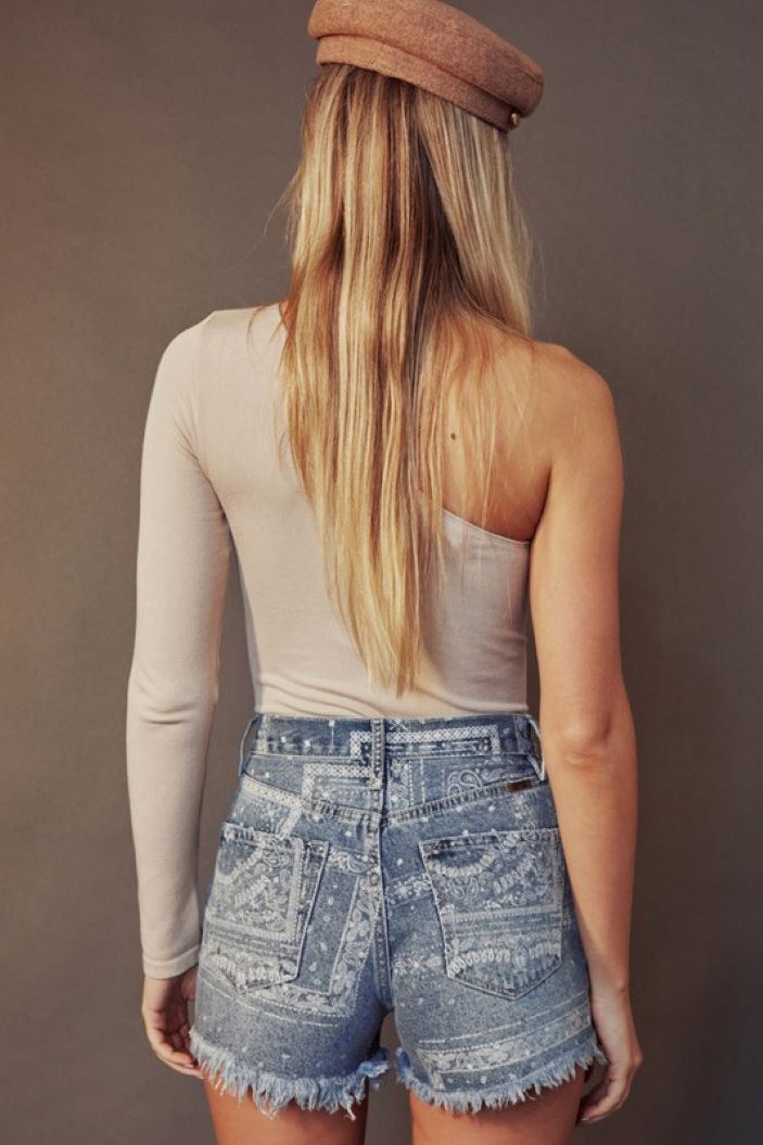 Kan Can High Rise Bandana Print Shorts (KC7943M)