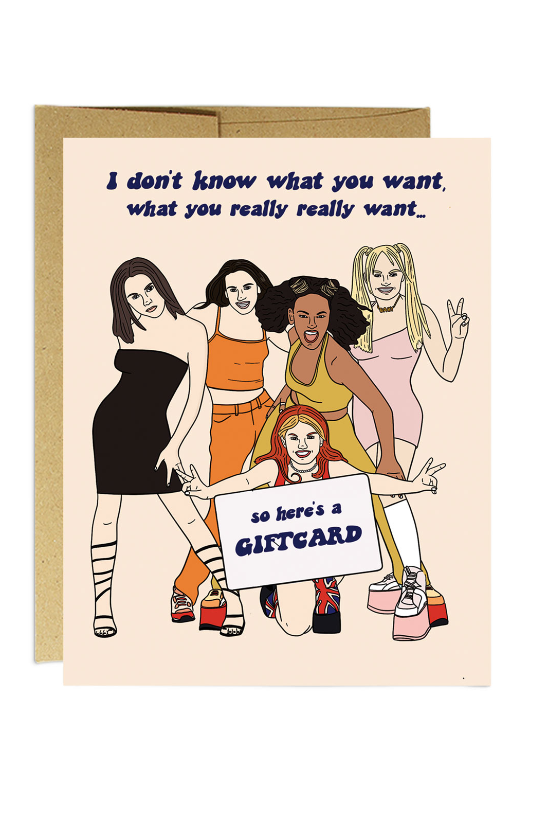 Spice Girls Birthday Card