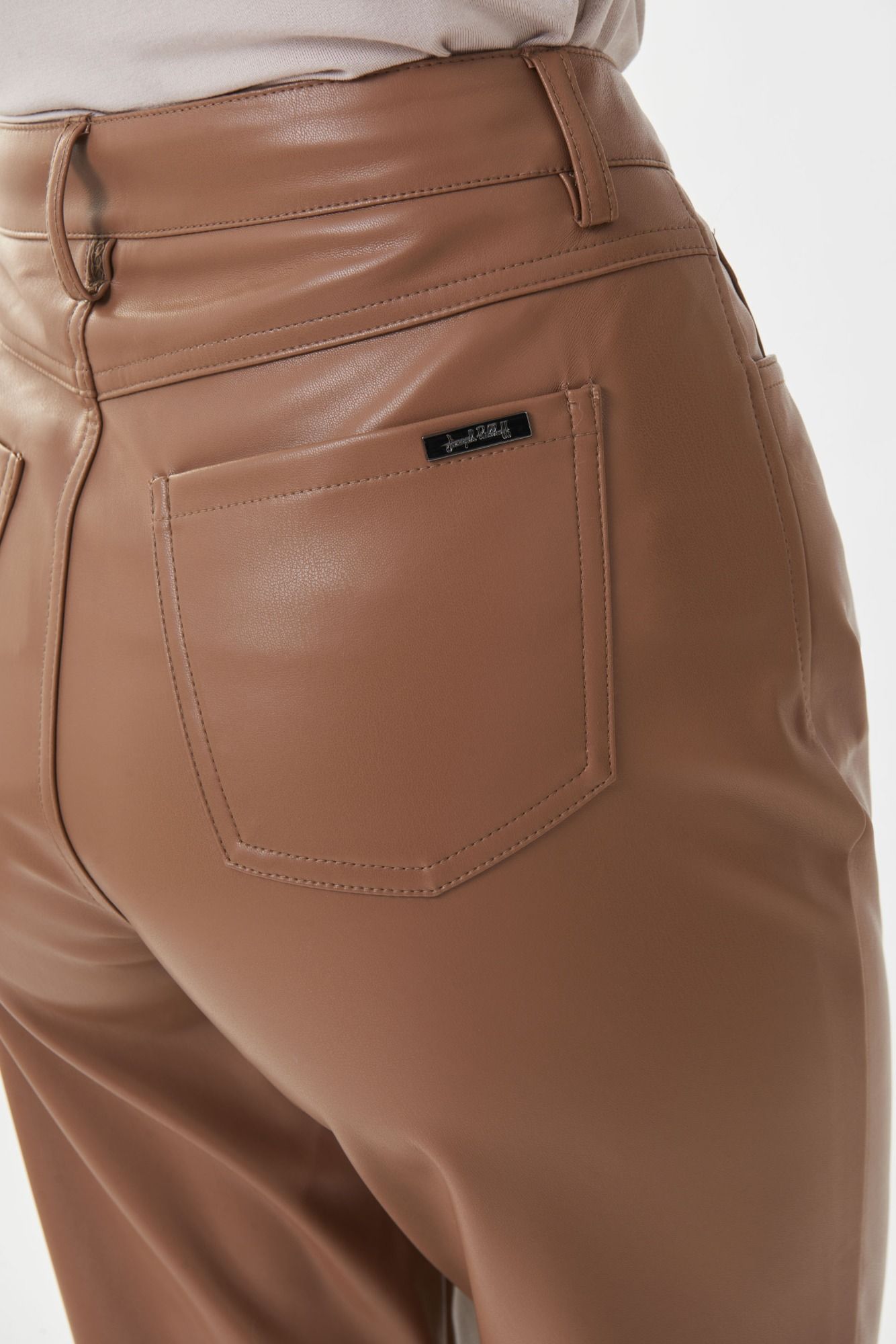 Faux Leather Pants - Nutmeg 223921