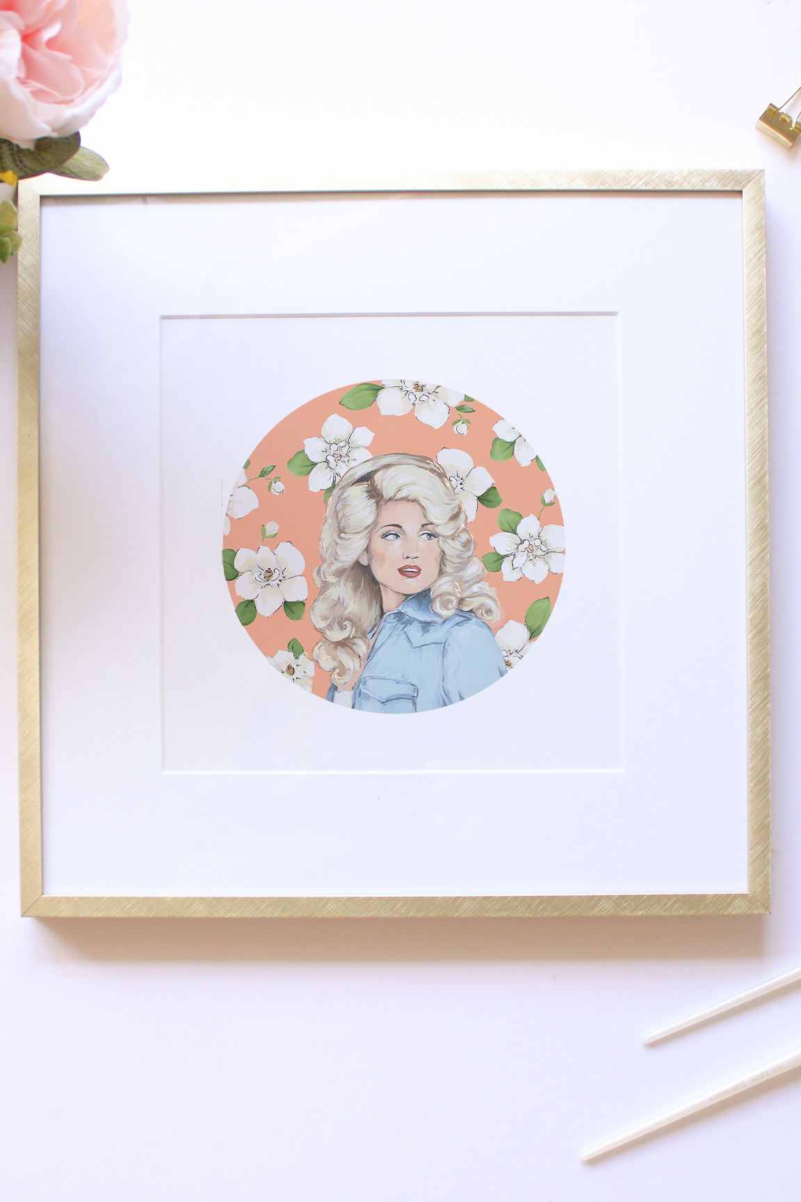 Dolly Parton Framed Print