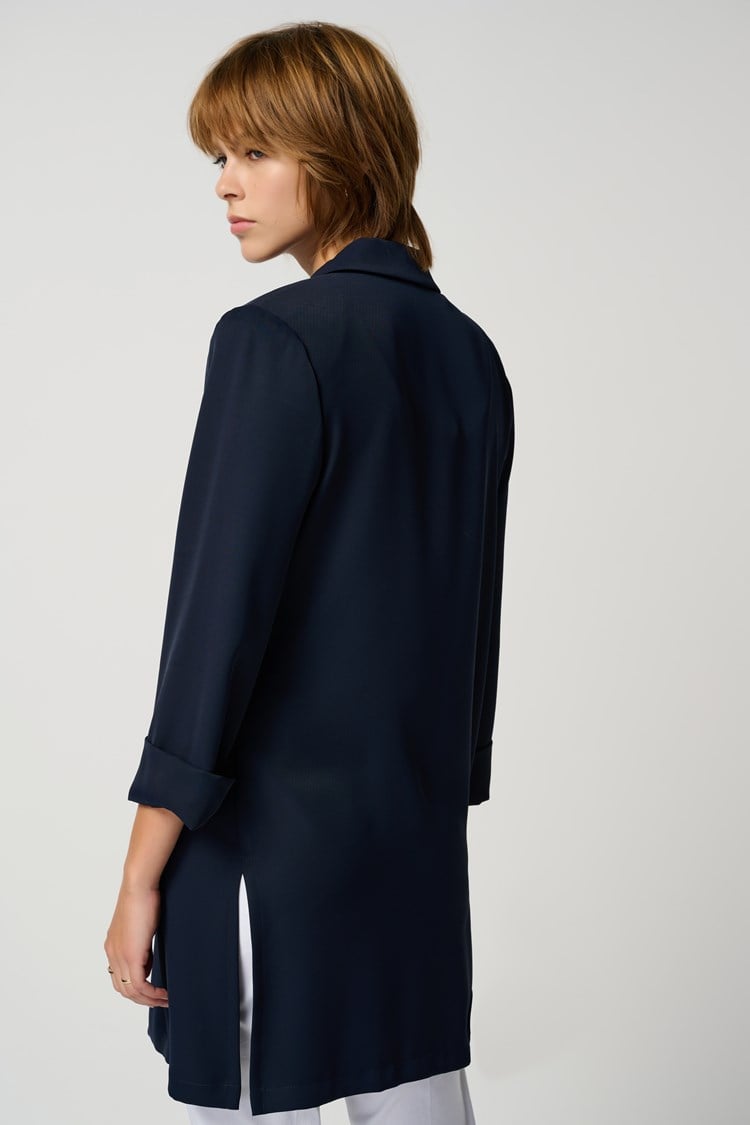 Classic Long Blazer- Midnight Blue