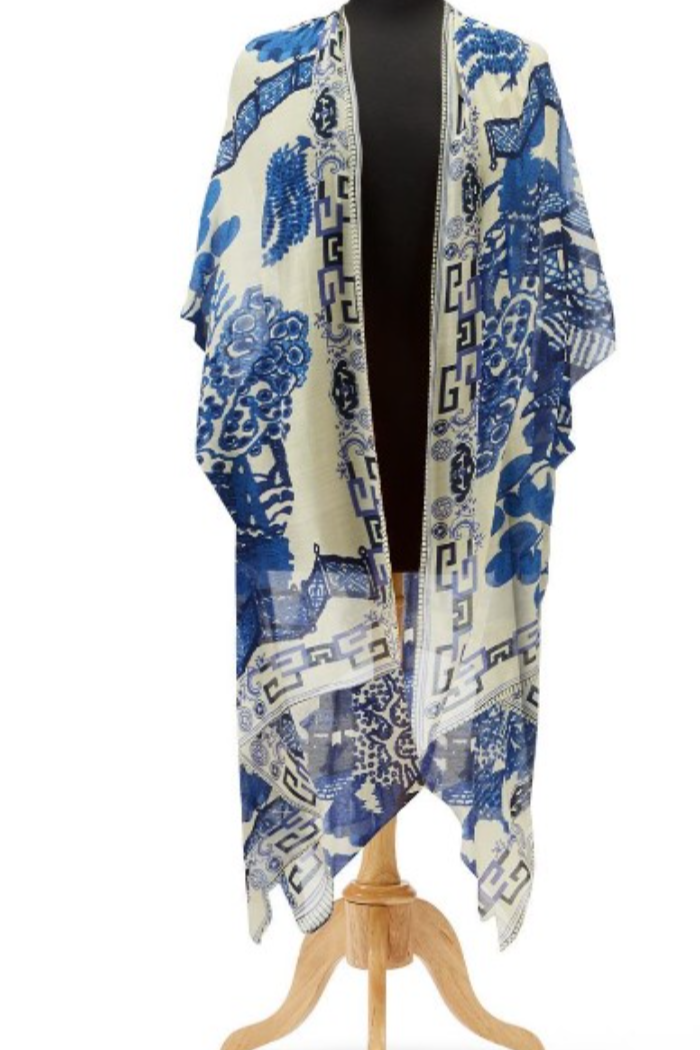 Viscose/Modal Long Kimono