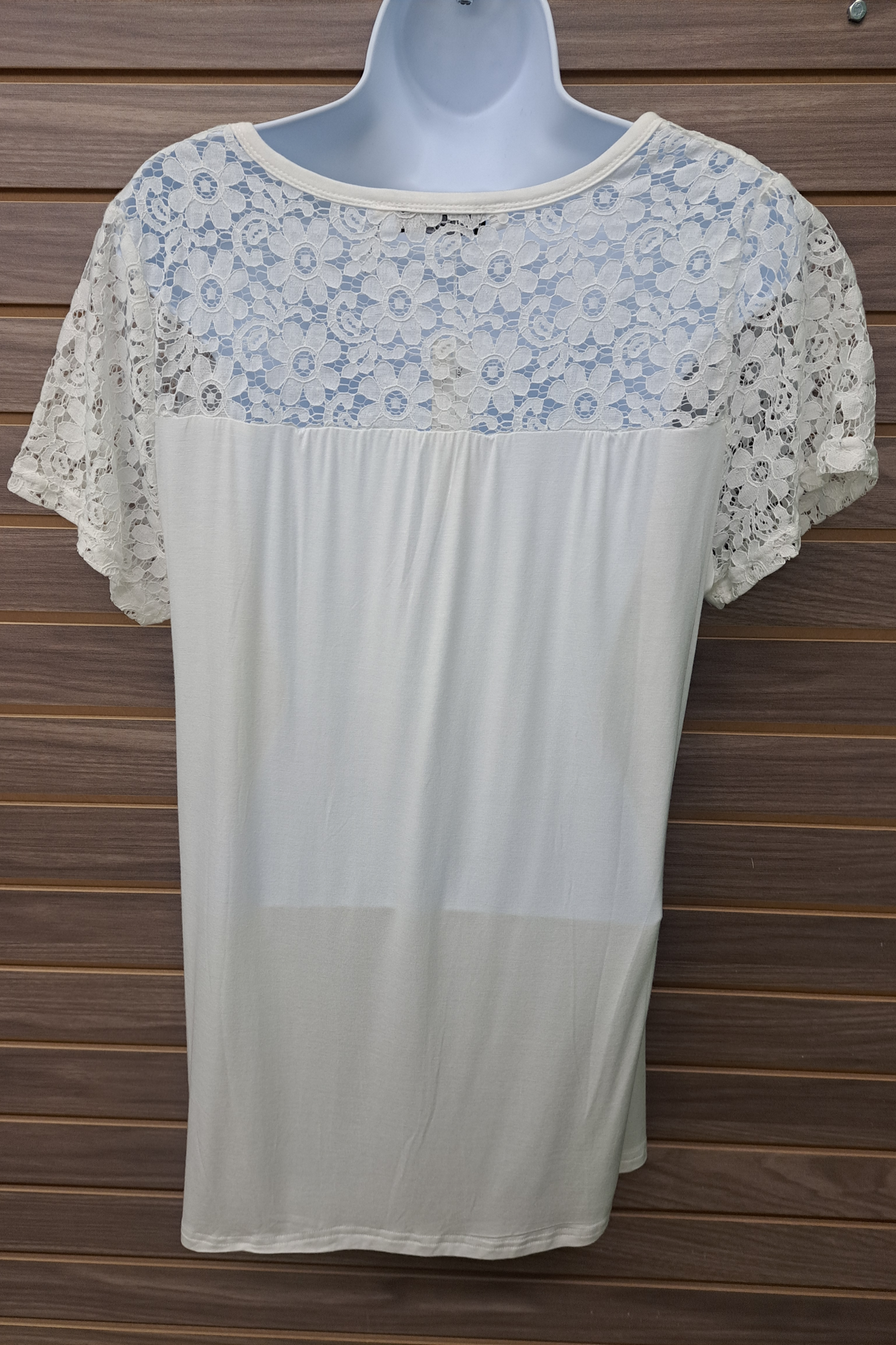 Lace cream plus top