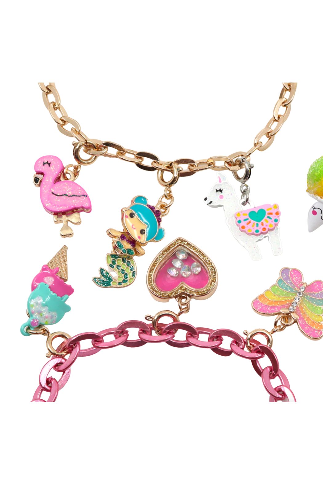 Glitter Llama Charm