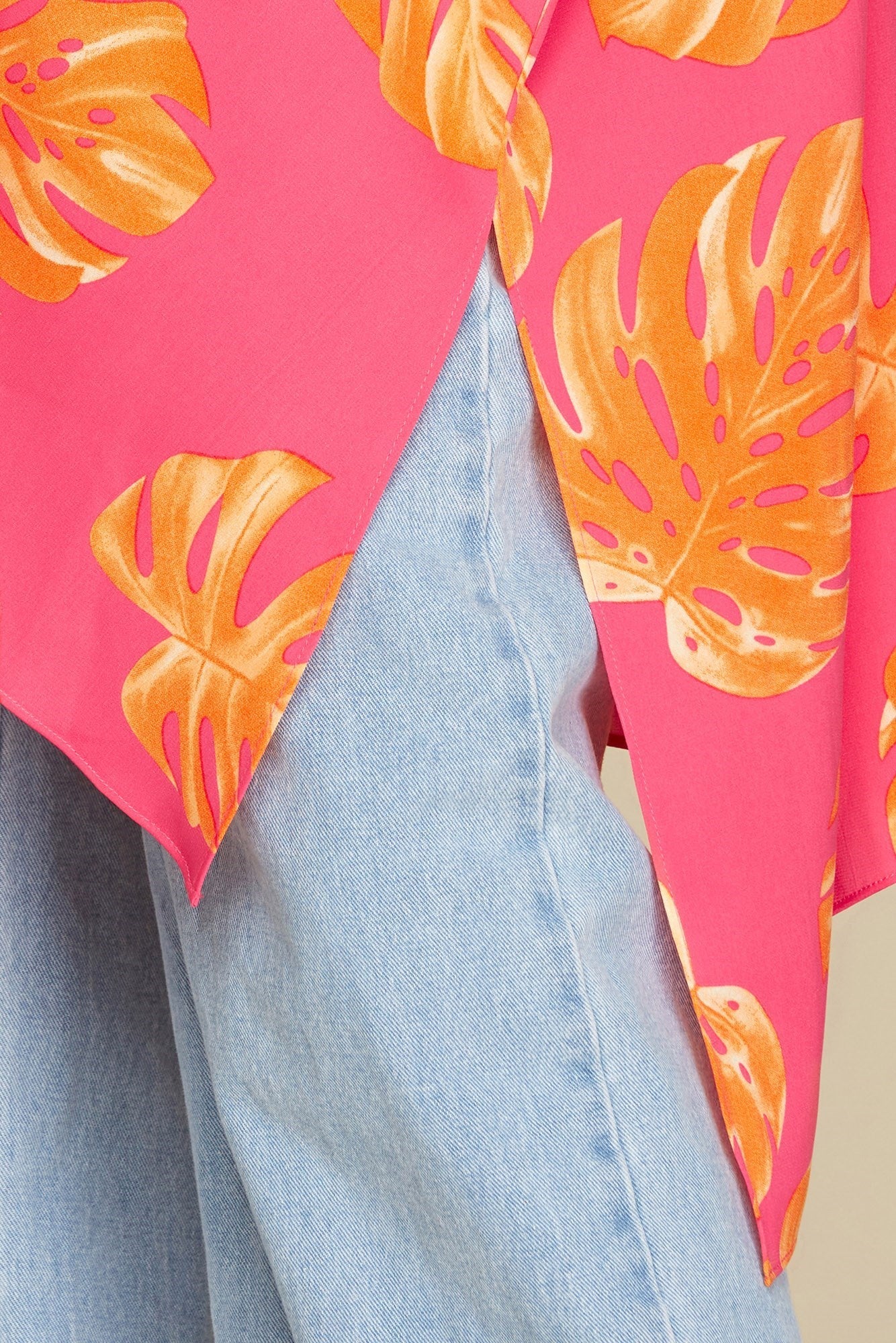 Palm Print Kimono