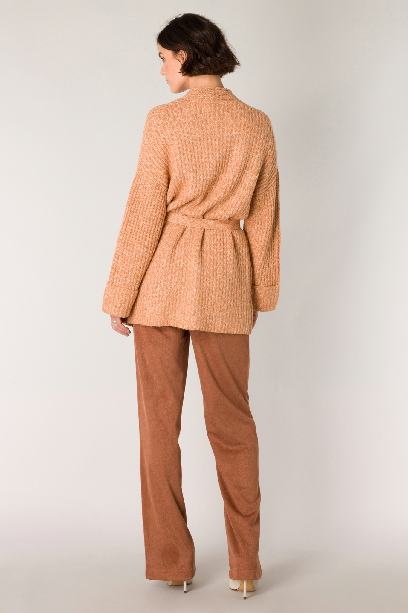 Long sleeve ribbed cardigan