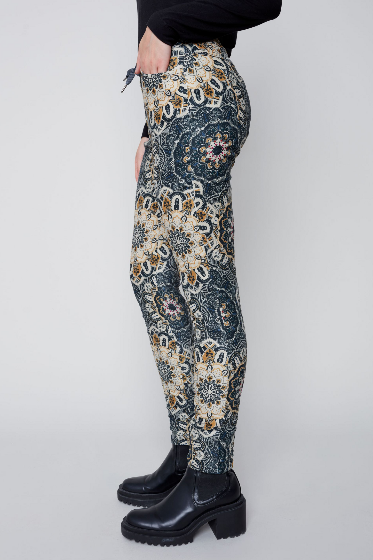 Crinkle Faux Suede Pant