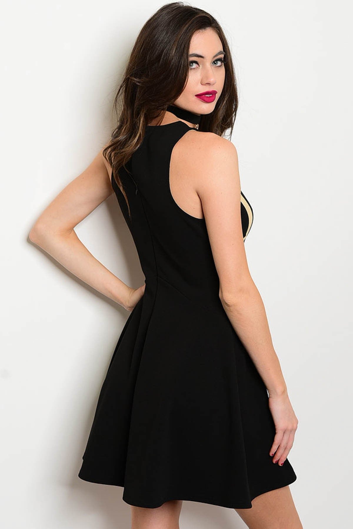 A-line Front Sheer Dress