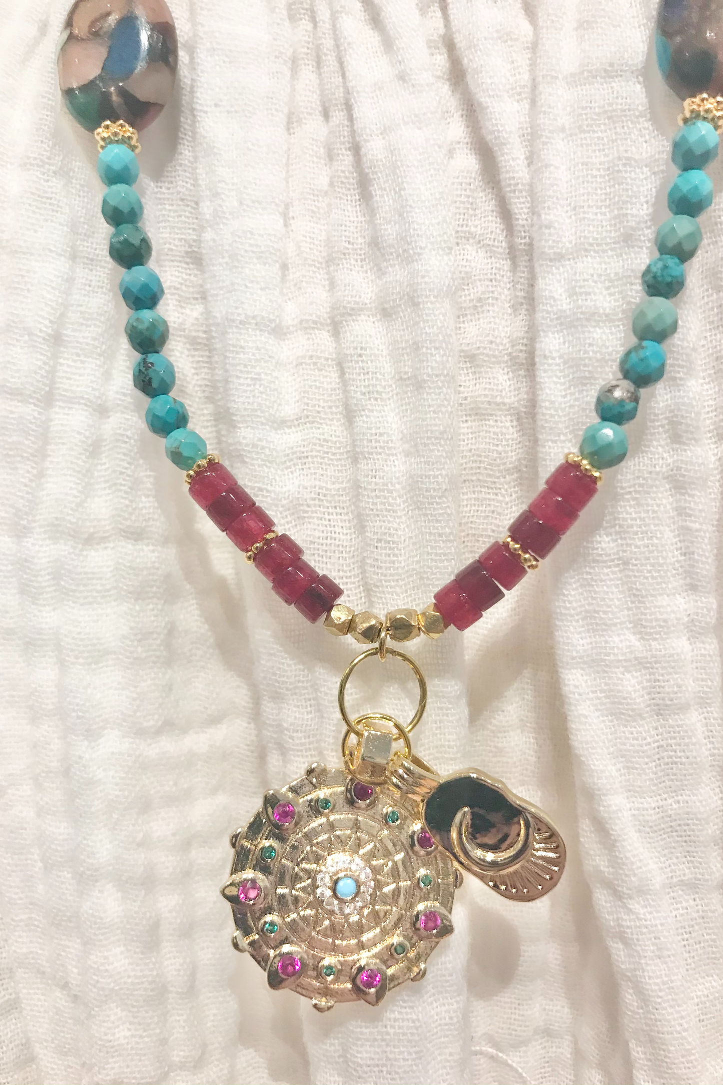 Moon Medallion Necklace