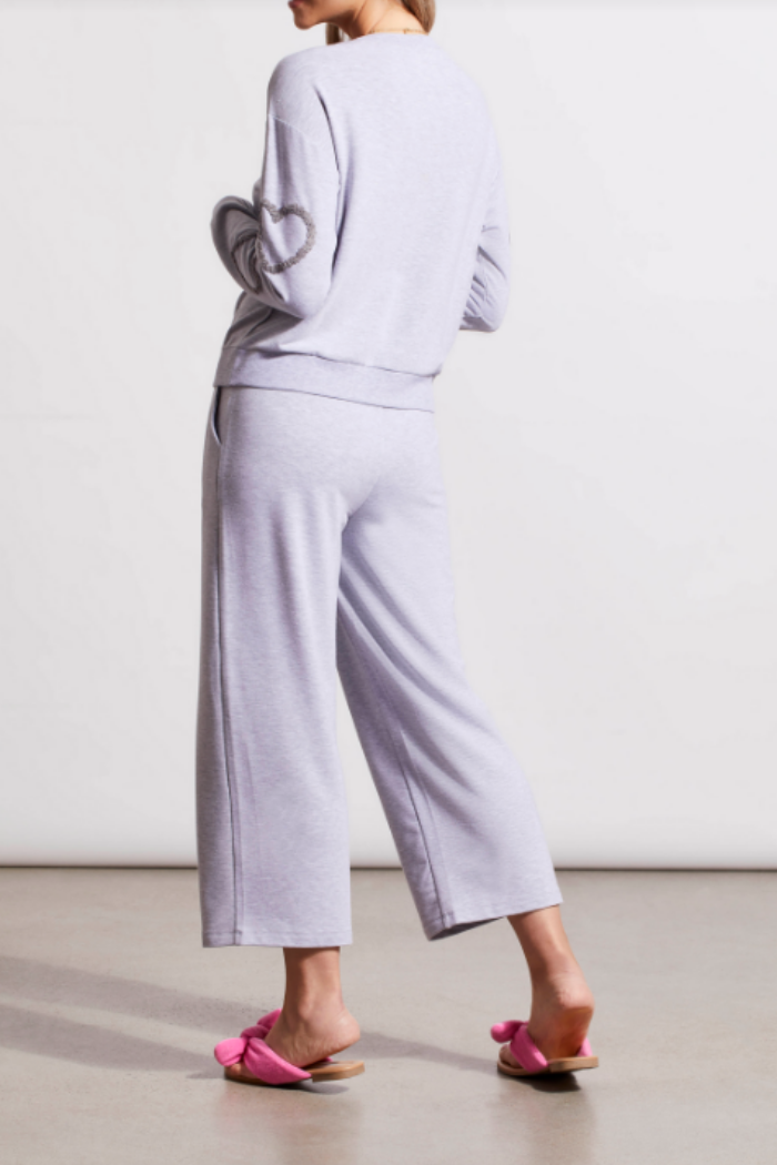 Heart Sweatshirt & Cropped Jogger Set