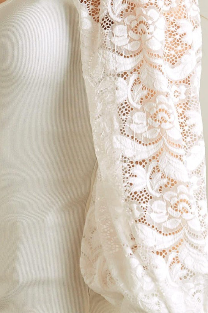 Lace Sleeve Top