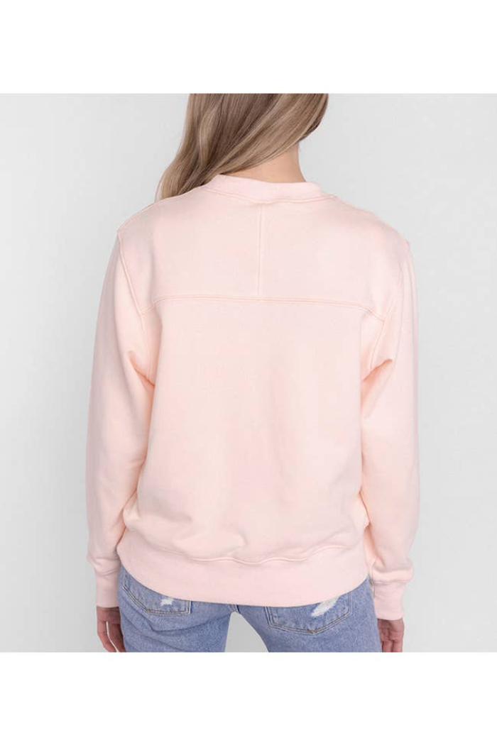 Chenille Cotton Sweatshirt - Mama