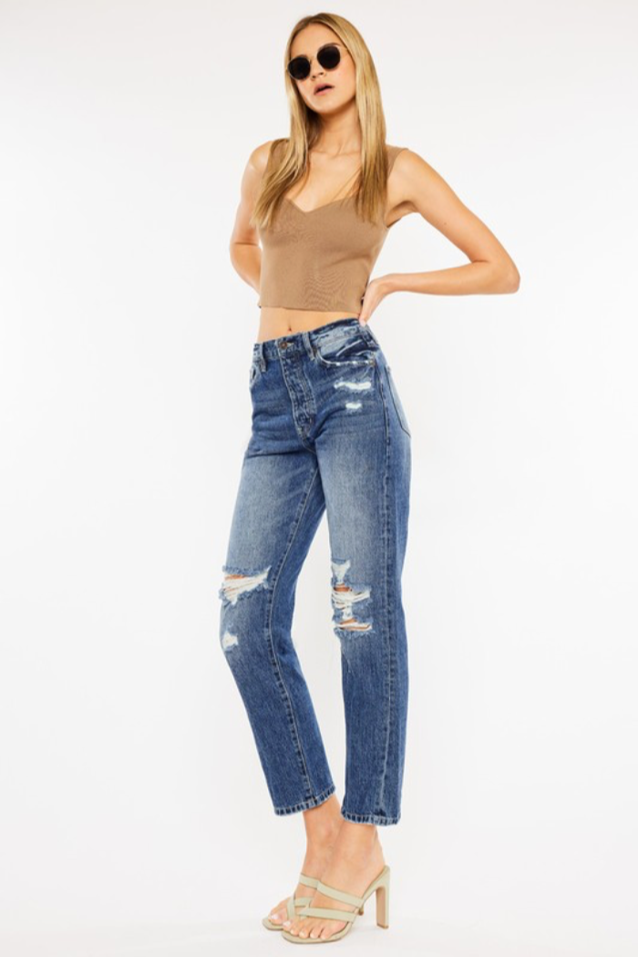 High Rise 90s Boyfriend Jeans
