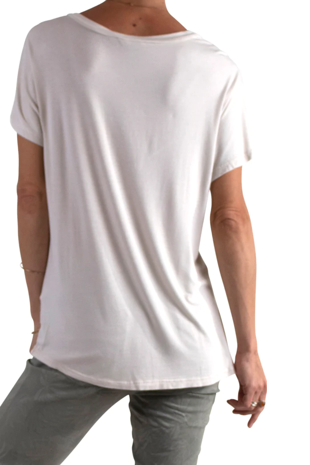 Satin V-Neck Top