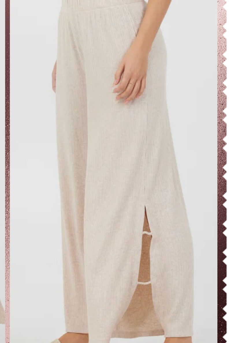 Drapy Knit Cutout Pants
