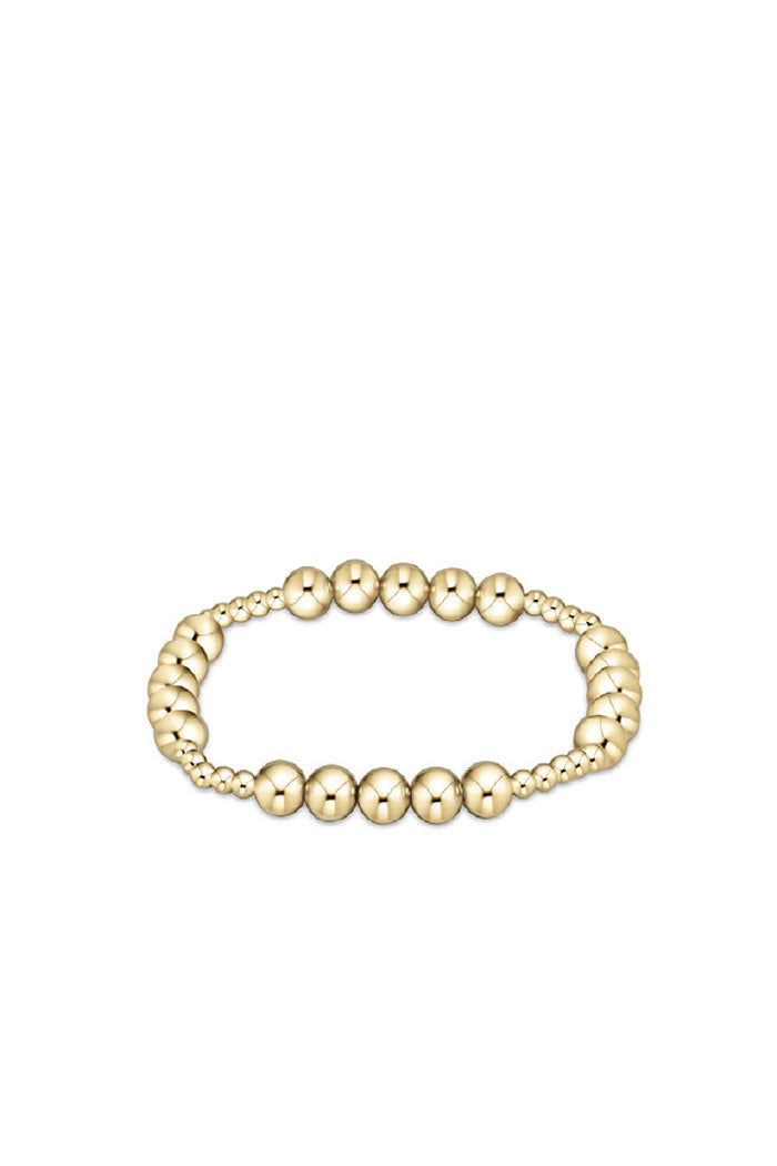 Classic Gold Blissful 6MM Bead Bracelet