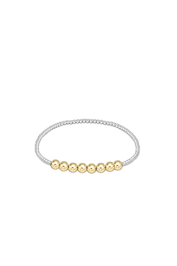 Classic 2.5MM Beaded Bliss Mixed Metal Bracelet