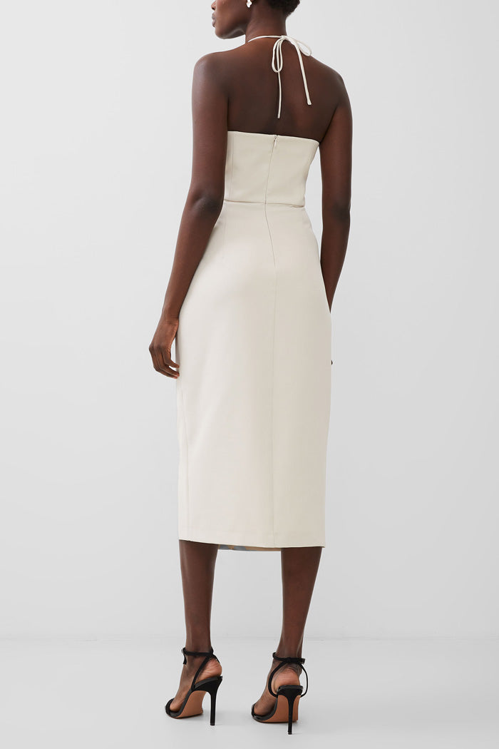 Echo Crepe Halter Dress