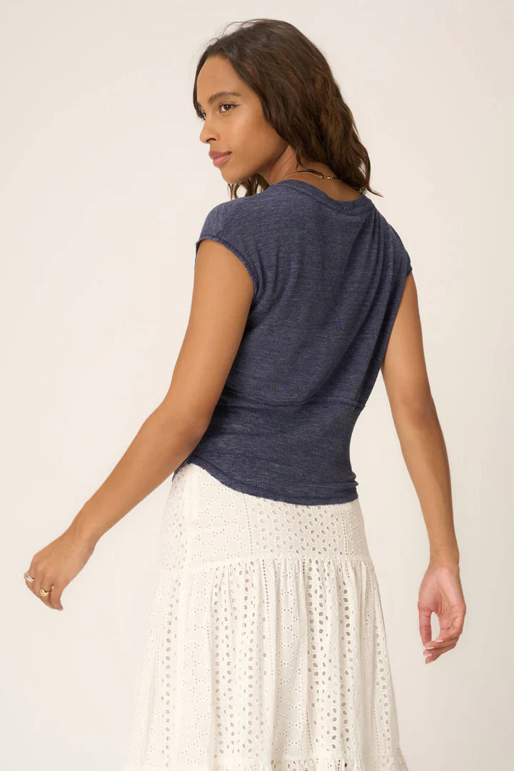 HOOKED ON YOU TEXTURED RIB TEE
