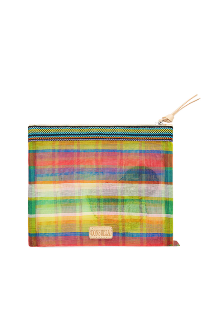 Mesh Slim Zip Pouch, Marcela
