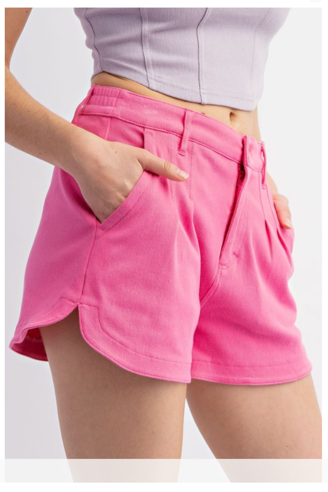 Twill stretch shorts