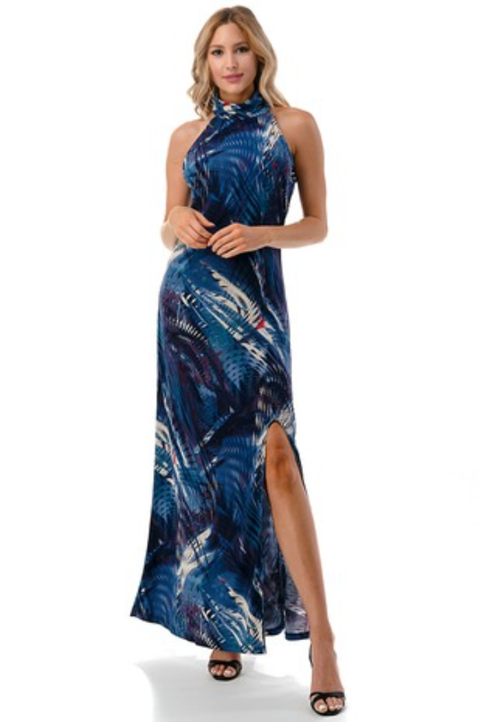 Halter Maxi w/Slit