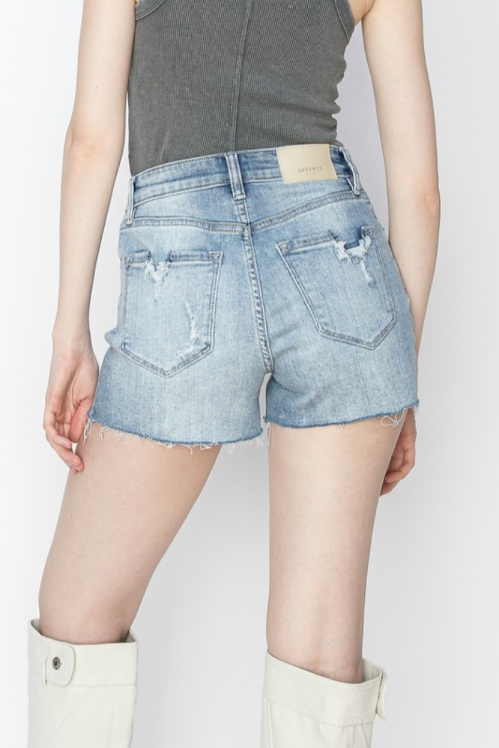 Light Wash Denim Shorts