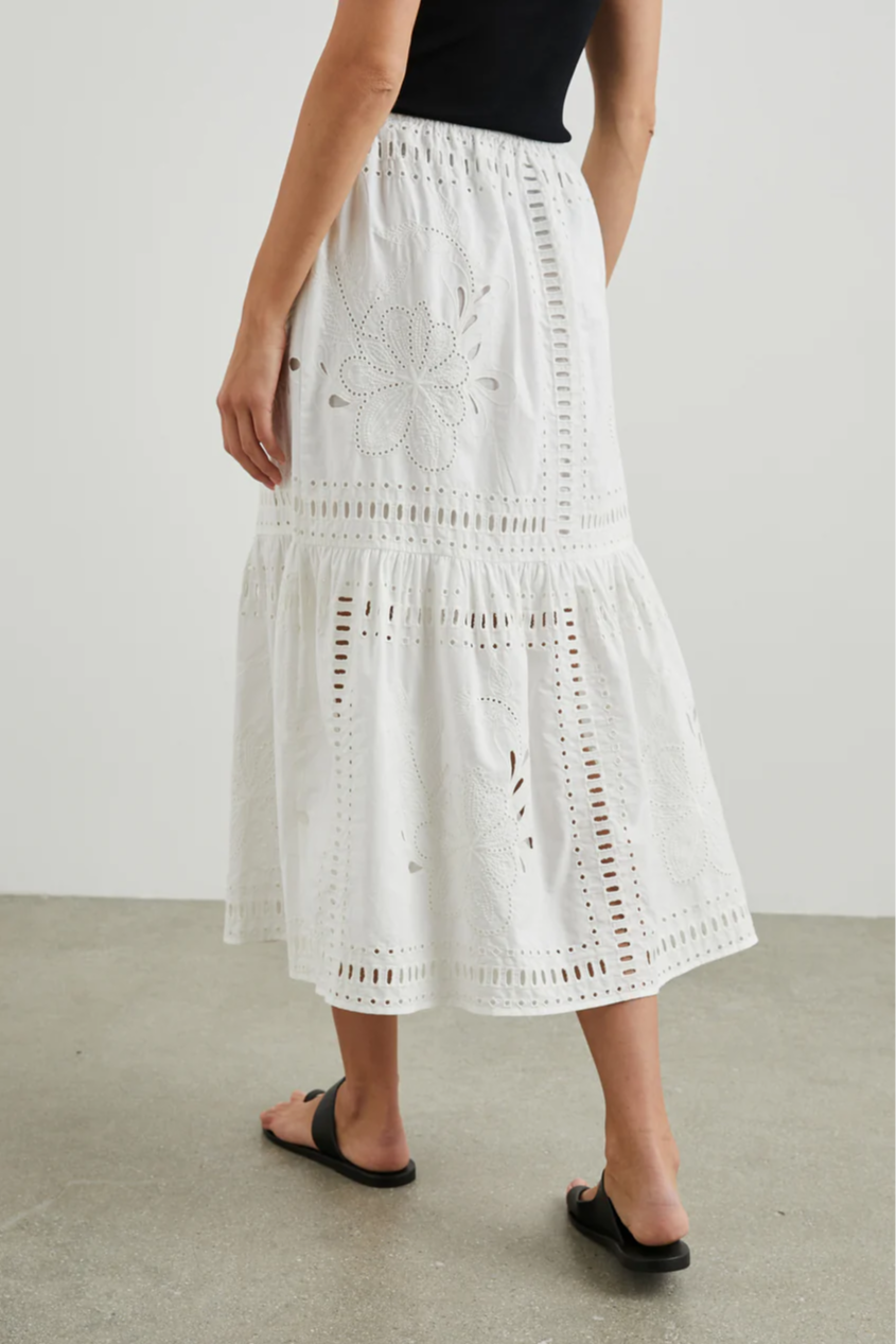 Prina White Skirt