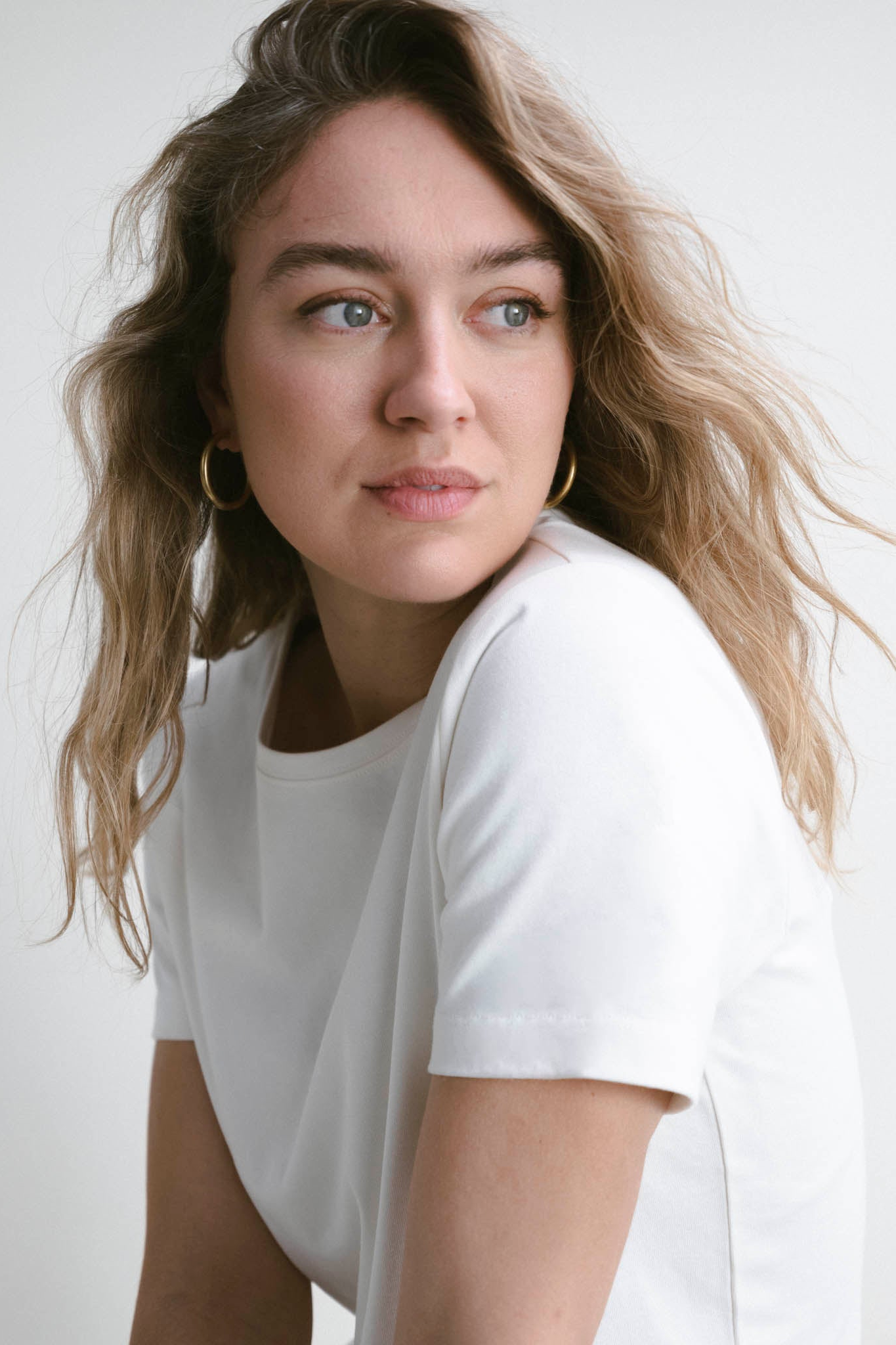 Lively Shoulder Top - White