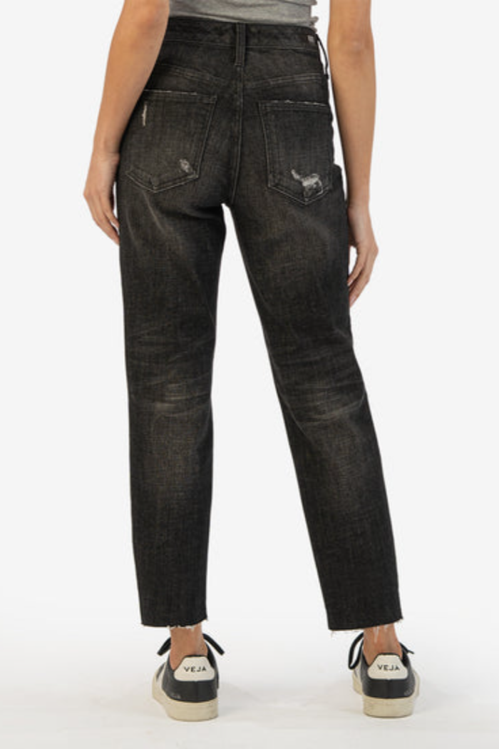 Rachael High Rise Fab Ab Mom Jean - Distinguish Wash