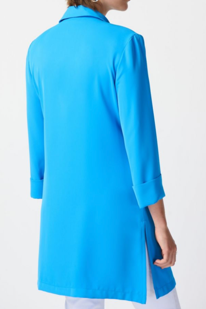 Classic Long Blazer - French Blue