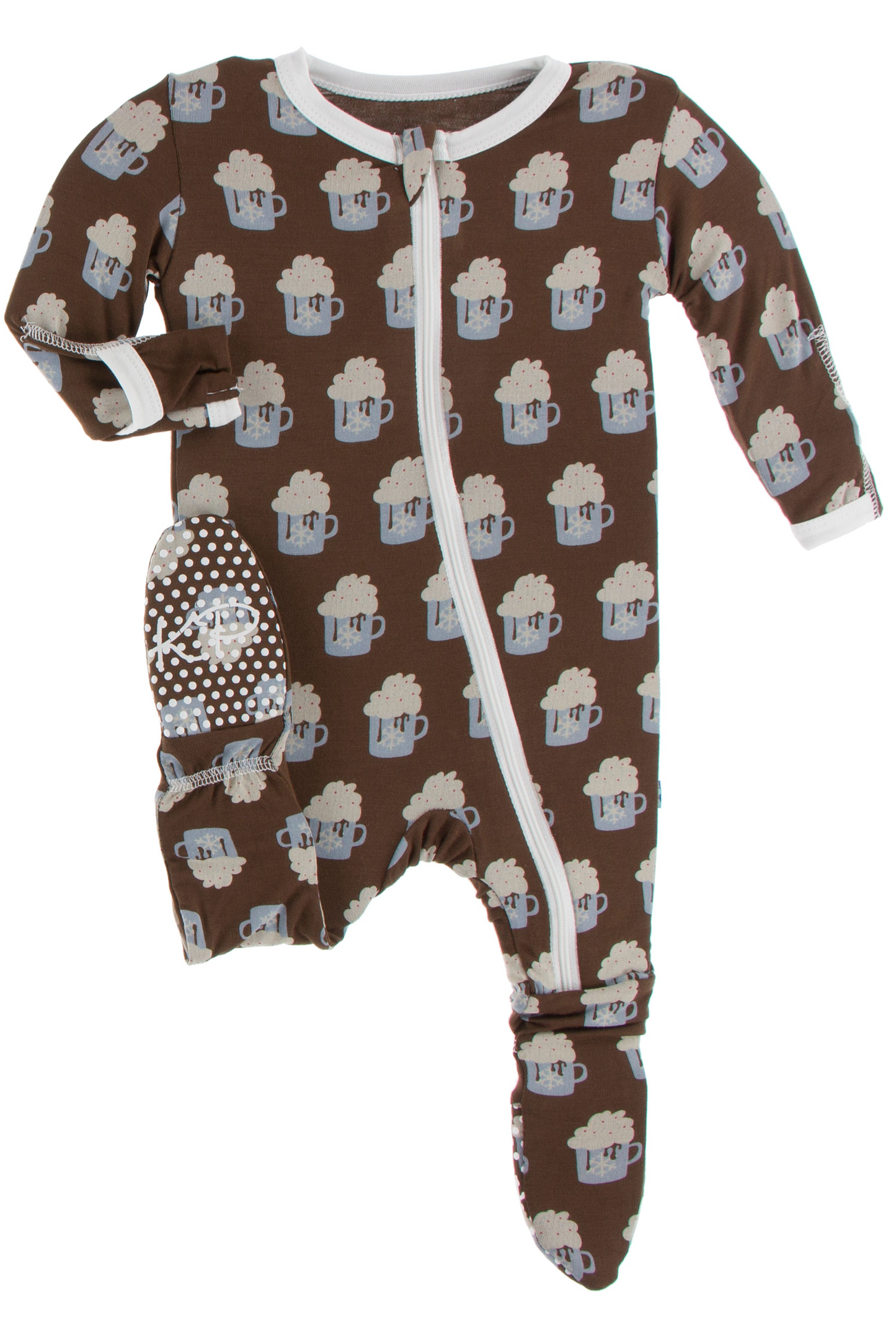 Hot Cocoa Zipper Footie