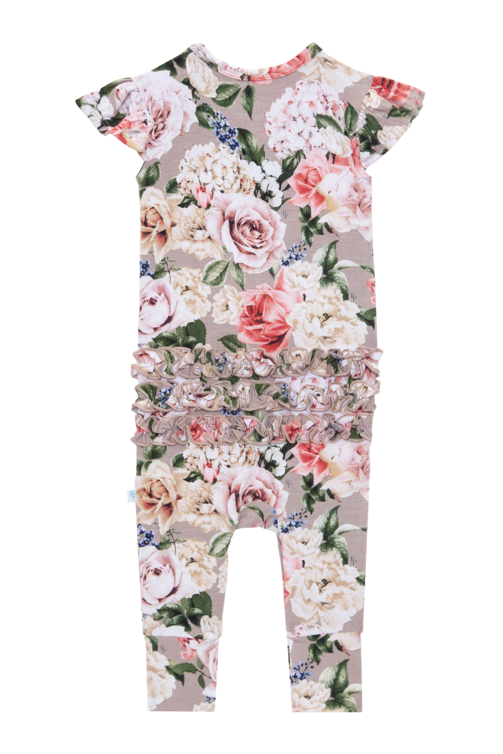 Cassie Ruffled Cap Sleeve Basic Romper