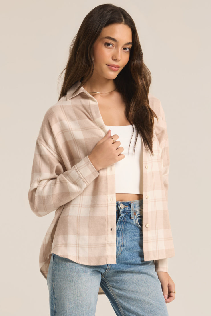 River Plaid Button Up