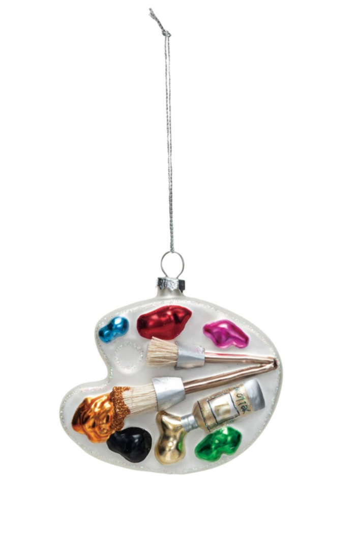 Glass Paint Palette Ornament
