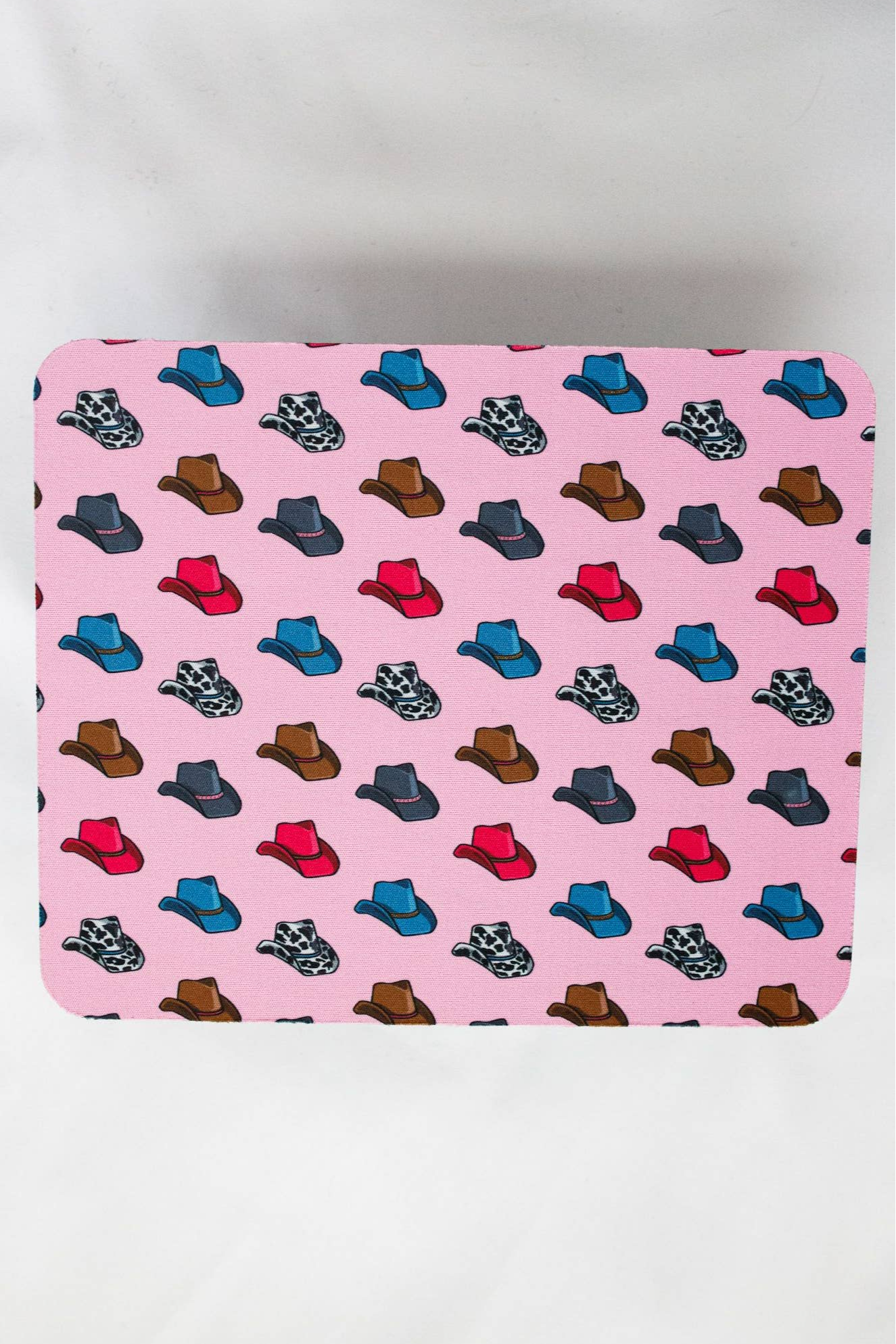 Pink Cowboy Hat Mouse Pad