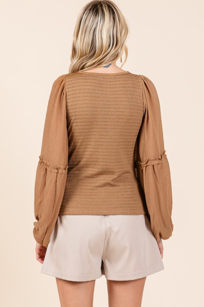Chiffon Sleeve Top