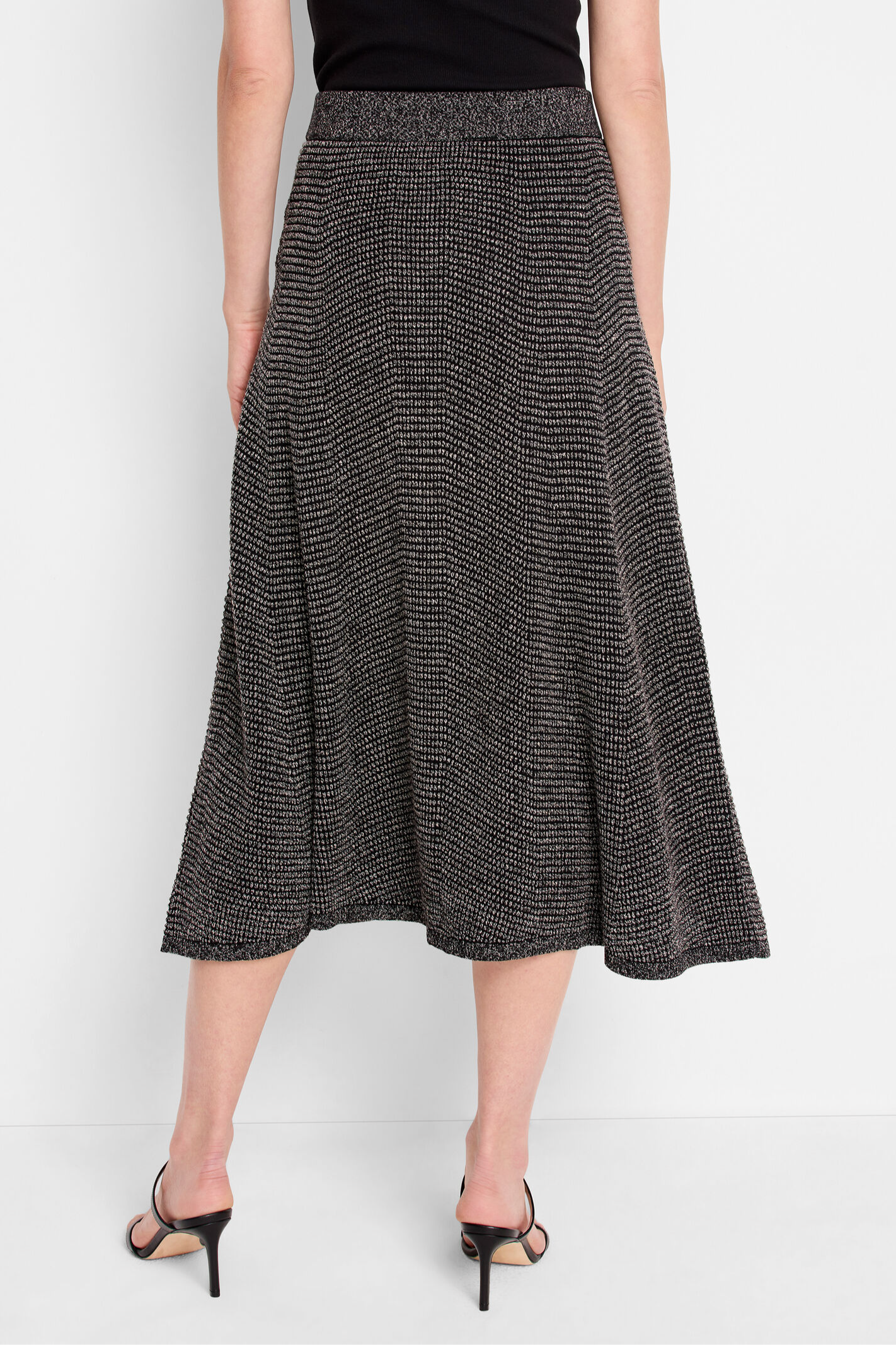 Pixel Knit Skirt - Neutral Multi