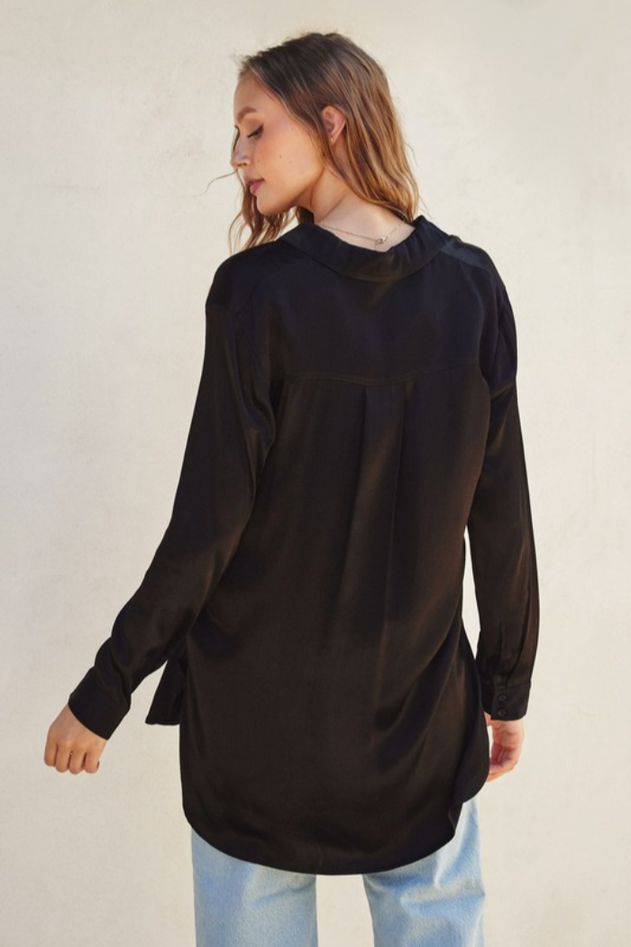 L/S Button Front Top