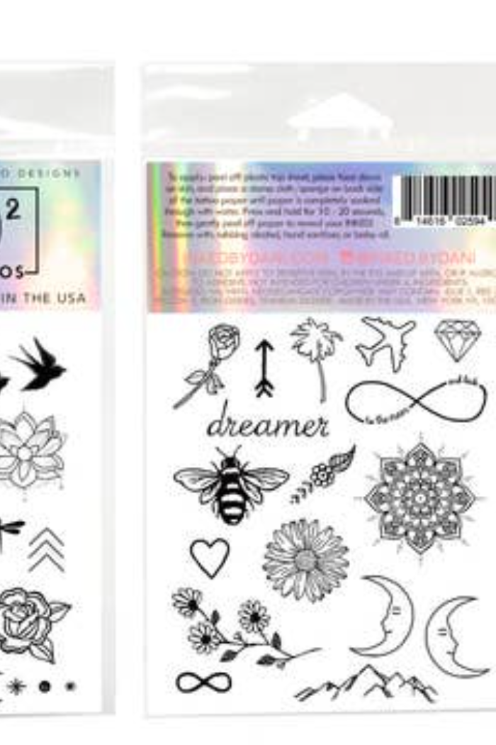 Temporary Tattoo Sheets