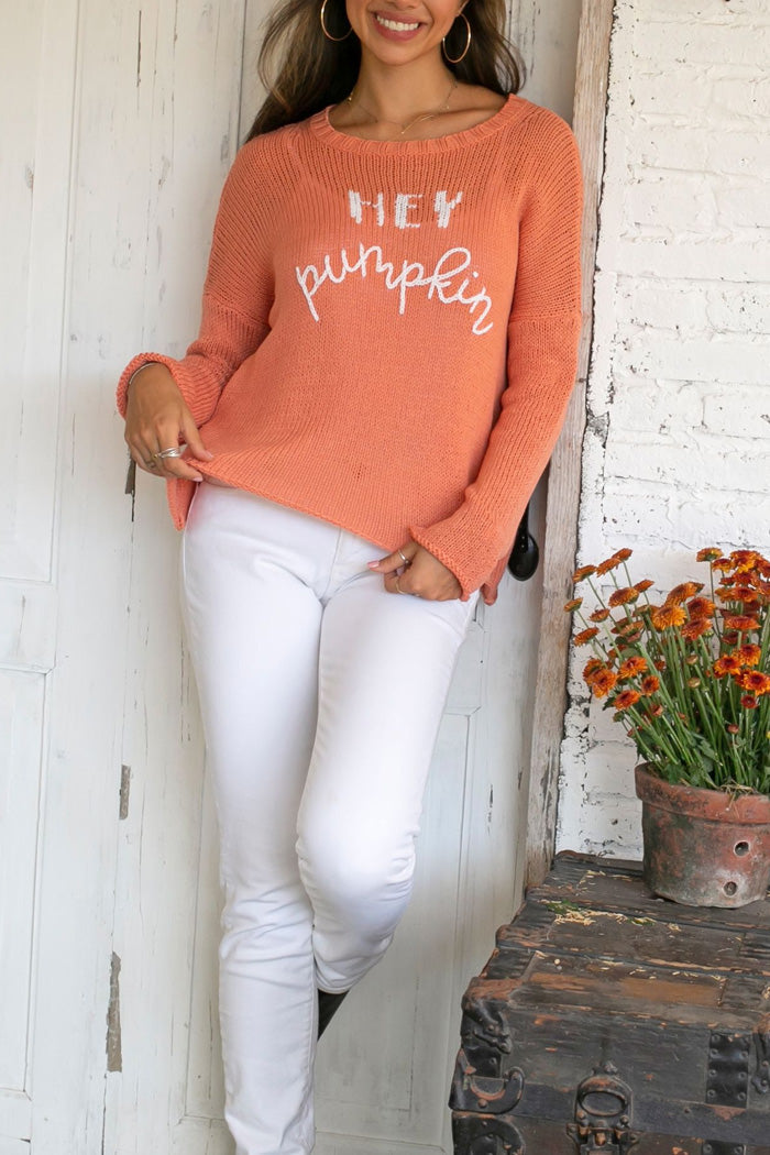 Hey Pumpkin Crew Sweater