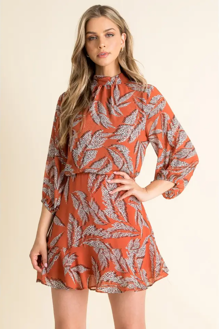 Geo Print Dress