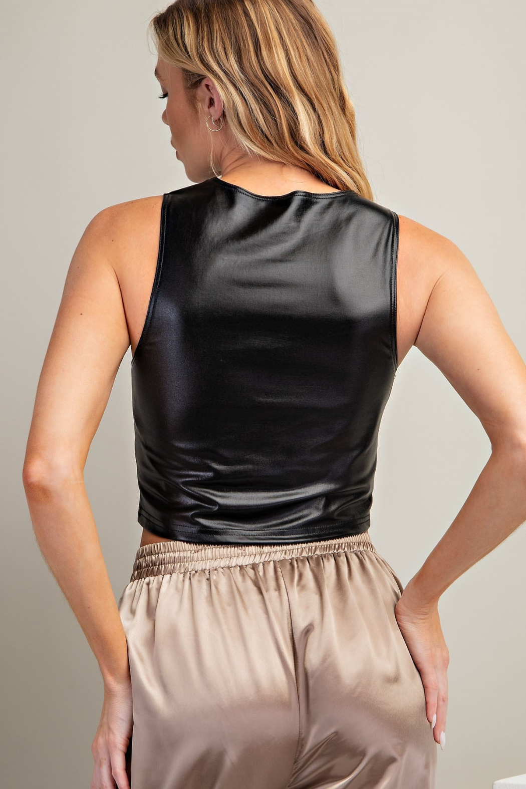S/L Lurex Crop Top