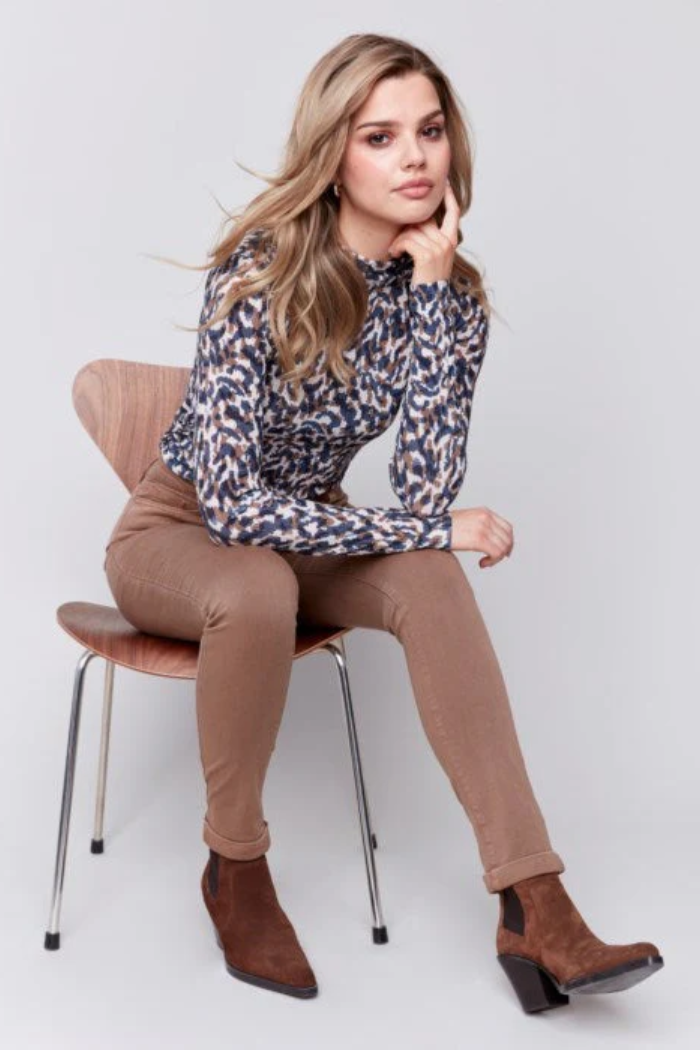 Cuffed Slim Leg Jean Truffle