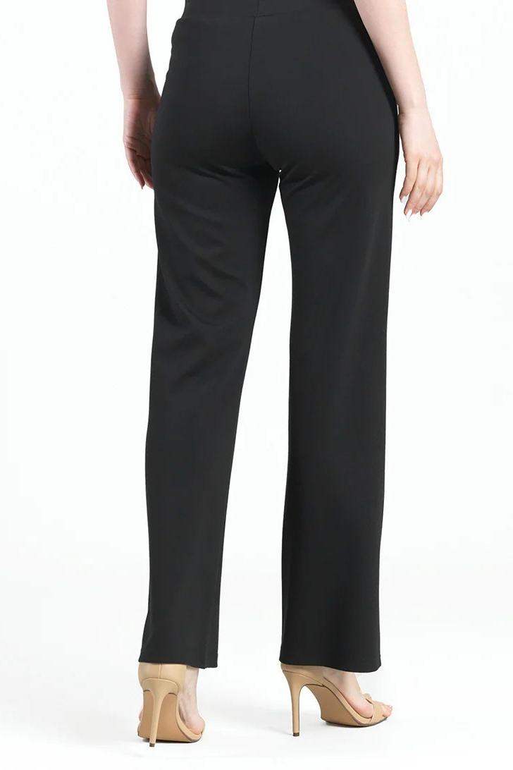Ponte Knit Loose Leg Pocket Pant