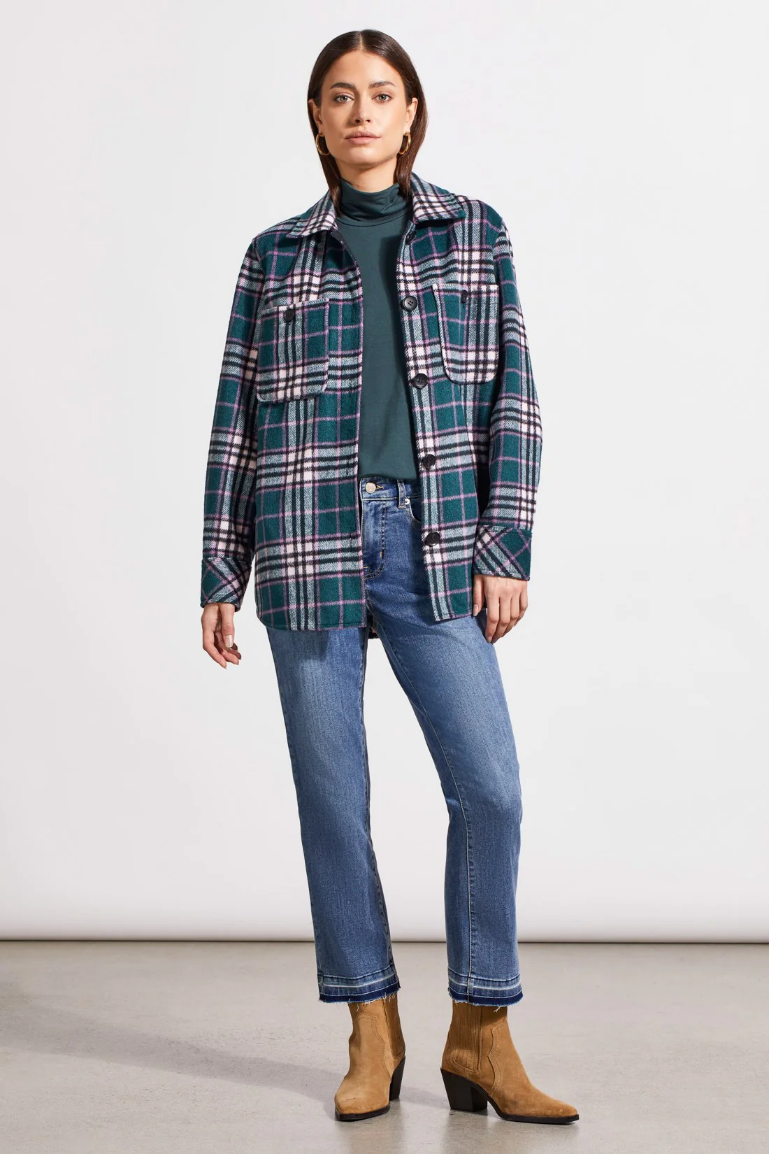 FRENCH TERRY ELBOW SLEEVE TOP